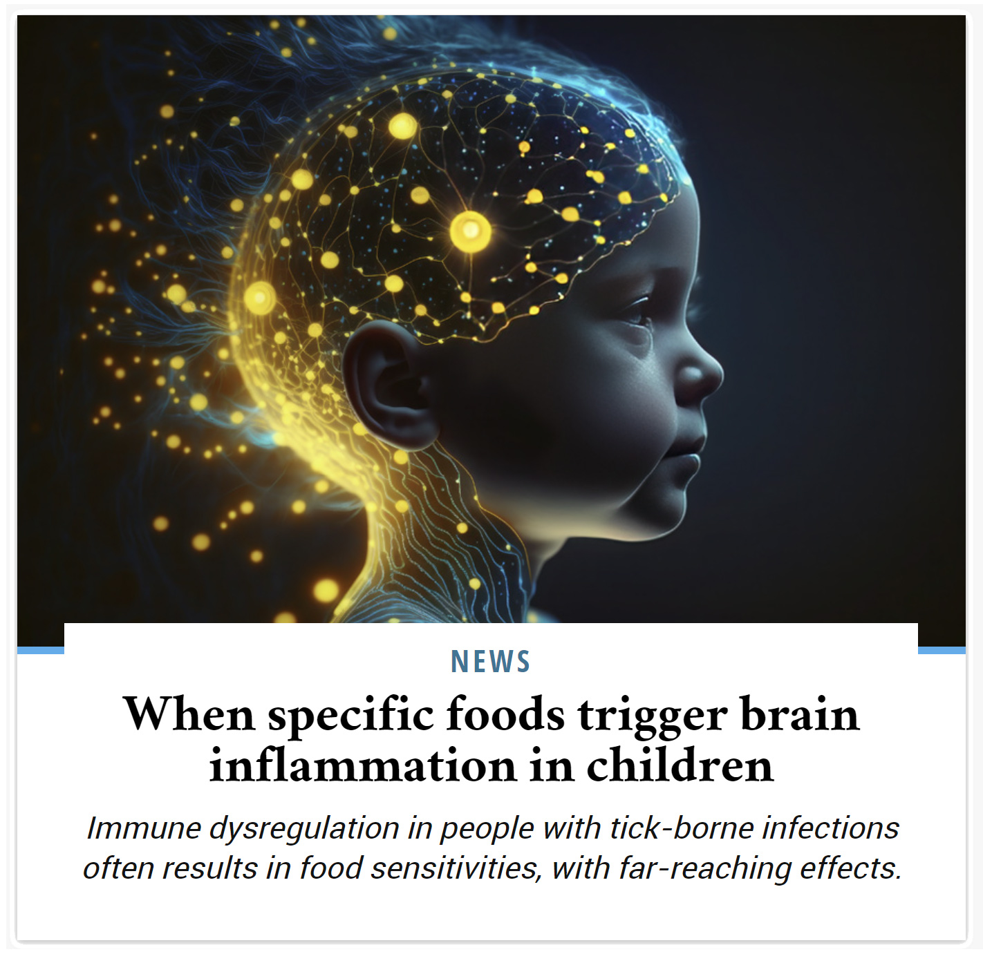 When specific foods trigger brain inflammation in children