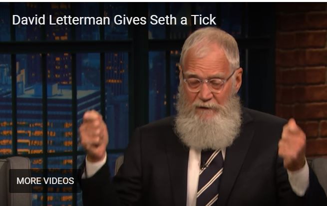 Letterman gives tick to Seth Myers