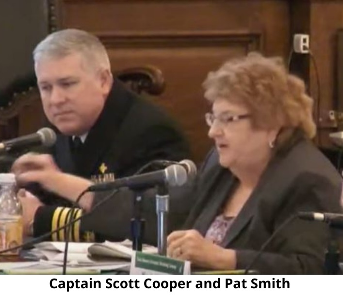 Capt Scott Cooper and Pat Smith